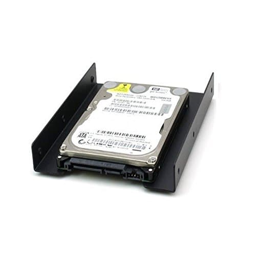 2.5" To 3.5" Bay SSD HDD Notebook Hard Disk Drive Metal Black Mounting Bracket Adapter Tray Kit