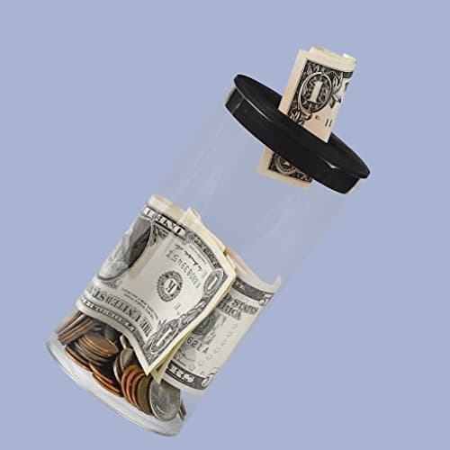 Cleartec SBT00280 2-1/2" Thin Wall Sealed Bottom X 6.25" Tube PETG (qty 50) with PRP2.500BLK-BT 2-1/2" Poly Plug Black W/Coin Slot (qty 50)