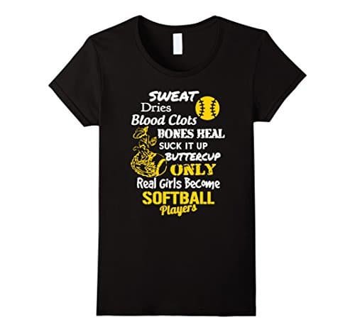 Women's Softball Shirts Medium Black