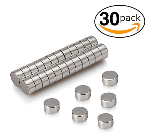 Small Round Craft & Refrigerator Magnets - Bulk Pack of 30 - Great for Art & Product Design