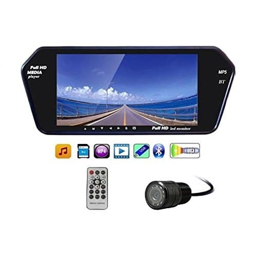 Motofier 7 Inch Full HD Touch Screen Bluetooth LED Screen + 8LED Reverse Camera for Maruti Suzuki Vitara Breeza