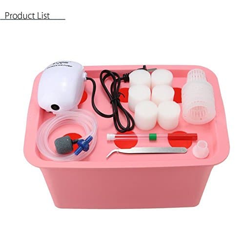 220V Hydroponic Grow Box 6 Holes DWC Hydroponic System Kit Indoor Water Planting Container Garden Pots Planters Nursery Pots US plug