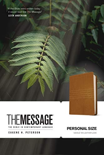 The Message, Personal Size, Saddle Tan. Leather Look (The Message Bibles)