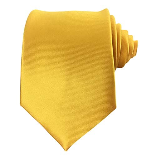 Mens Silk Tie Solid Formal Necktie