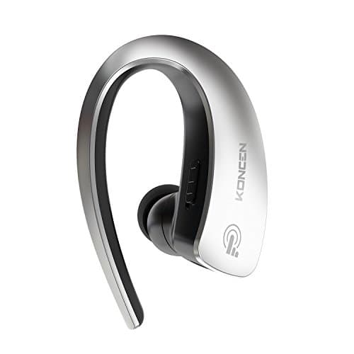 Koncen Bluetooth Headset Touch-Sensitive Control Hands Free Universal Wireless Bluetooth Stereo Sport Music in-Ear Bluetooth Headphone Noise Cancelling Earphone with Mic for Smart Phones - Sliver