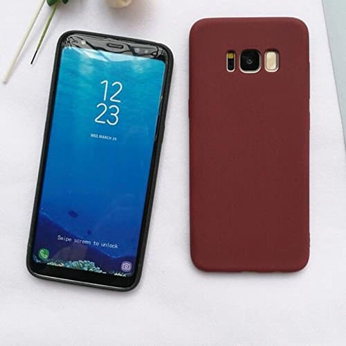 Lafunda for Samsung Galaxy S9 Plus Case Ultra-Thin Matte Finish Back Cover Soft TPU Case Protective Slim Fit Shell for Samsung Galaxy S9 Plus - Wine Red