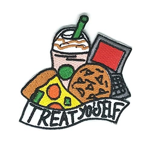 2.7 x 2.7 inches Several Junk Food Patch Sew Iron on Embroidered Badge Symbol Custom