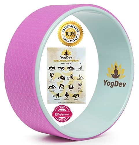 YogDev 12-Inch Roller for Yoga, Taffy Pink