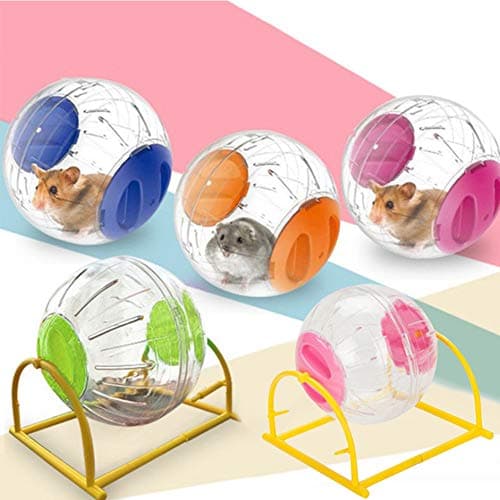 h8espliind Hamster Exercise Ball Small Animals Exercise Wheel Durable ABS Plastic Running Wheel for Mice
