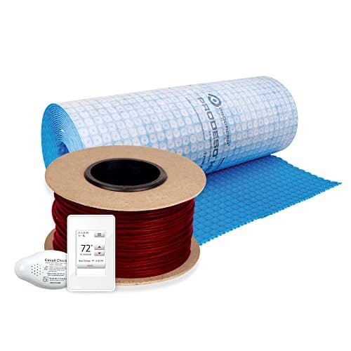 120V Floor Heating Cable Kit 220′ with Membrane & Touch Thermostat for 68.75 SqFt