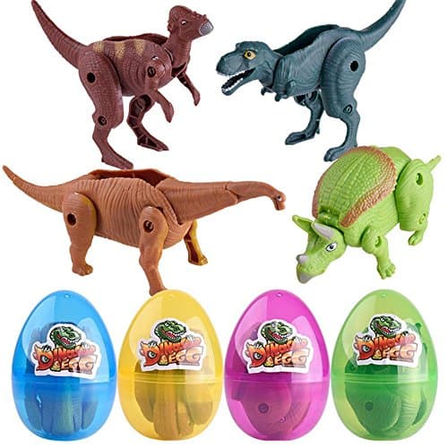 FIRERO Simulation Dinosaur Toy Model Deformed Dinosaur Egg Collection For Kids (A)
