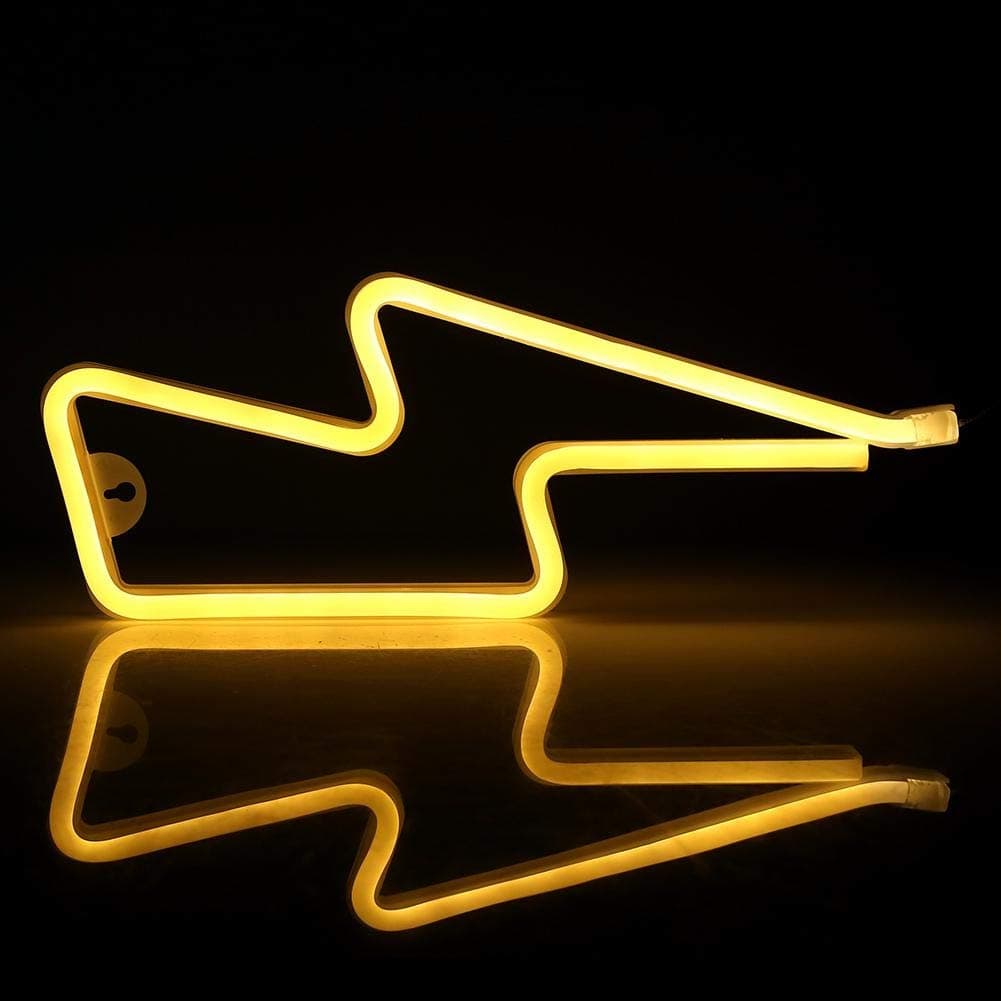 LED Neon Light-USB/Battery Powered LED Neon Sign Light Wall Background Shop/Wedding Decor Lamp (Warm White)