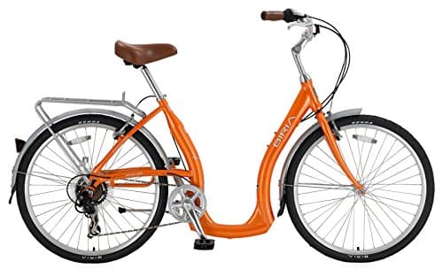 Biria Easy Boarding 7 Speed Step Through Cruiser Bicycle Orange