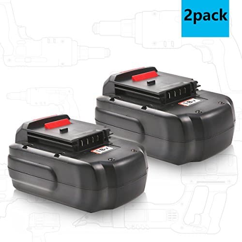 Sytechz 3000mAh 18 Volt Battery Pack for Porter Cable 18V Cordless Power Tools PC18B PCC489N PCMVC PCXMVC - 2 Pack
