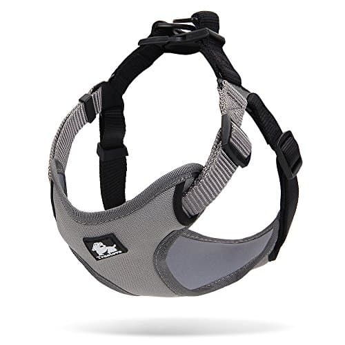 Easy Step In Mesh Chest Dog Harness (Large, Grey)