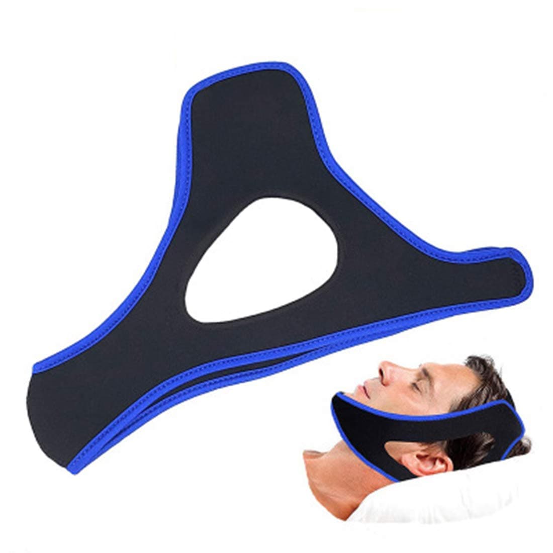 Anti Snoring Chin Strap,Adjustable Stop Snoring Jaw Strap Support Mouth Breathing Strap for Men and Women