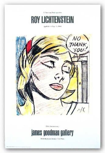 No, Thank You! Poster Print