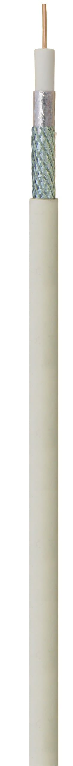 Transmedia KH 21–100TKL Coaxial Cable (> 85 dB, Double Shielding, 75 Ohm, 1.1 MM/Cu, 6.8 MM Diameter/PVC)