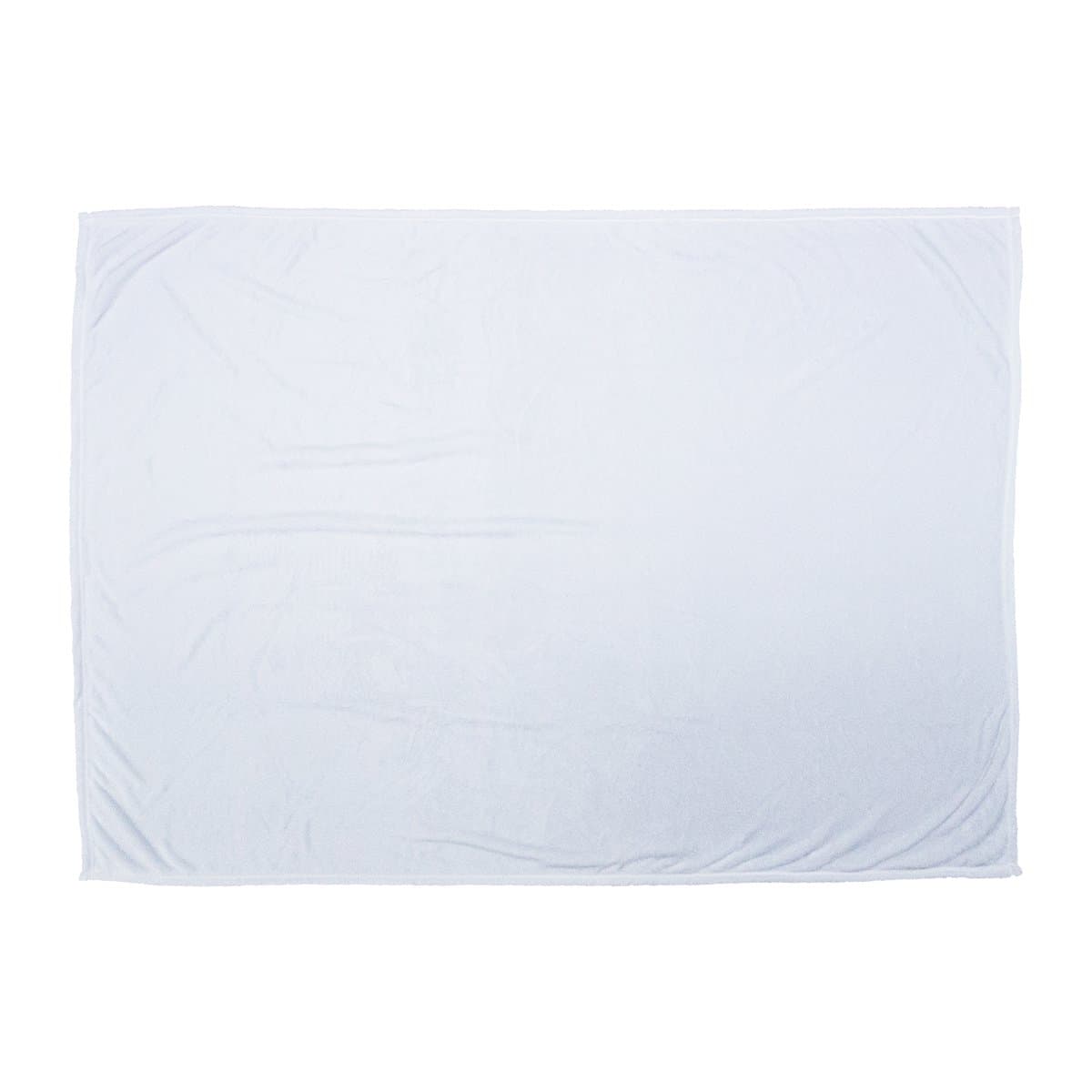Terry Town Oversize Tahoe Microfleece Throw, White