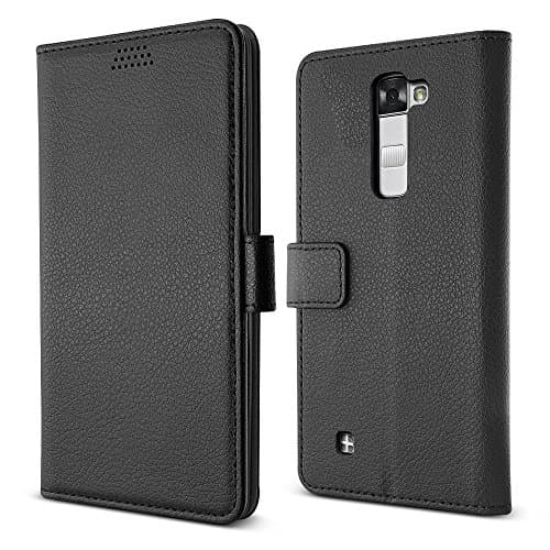 LG Stylus 2 Plus Case/LG Stylo 2 Plus Case, B BELK Soft PU Leather Flip Wallet Case with Durable TPU Back Cover for LG Stylus 2 Plus Released in 2016, MS550 MetroPCS (Black)