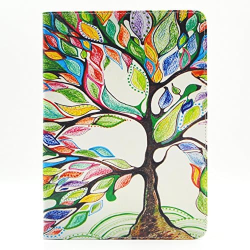 Tab 4 Case Galaxy Tab 4 T530NU Flip Kickstand Case,Bat King Colorful Tree Design Premium PU Leather Wallet Flip Kickstand Case Cover for Samsung Galaxy Tab 4 10.1 Model SM-T530NU