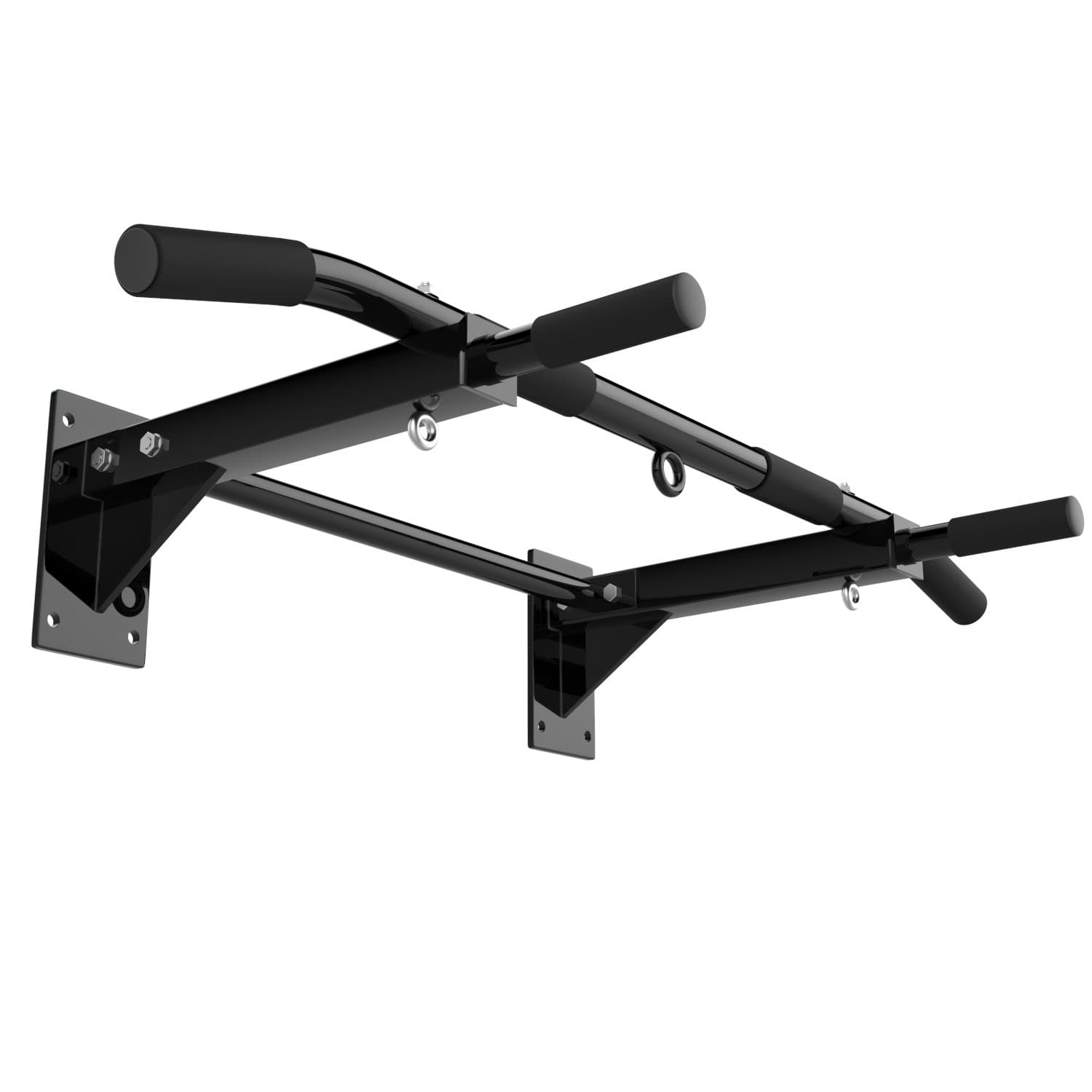 GK Factory Store Primeday week price for pull-up bar with 3 holes and 6 non-slip pull-up handles, for punching bag, sling training, 8 heavy-duty wall-mounting dowels