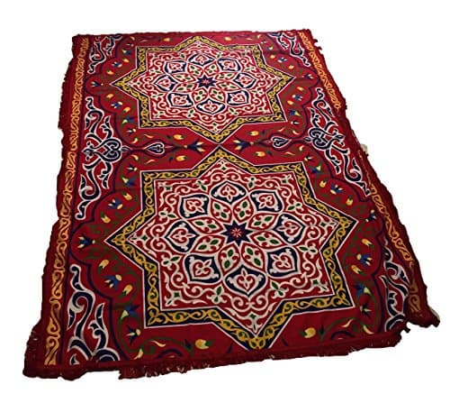 Memories Maker Table Cloth with Red Fringes