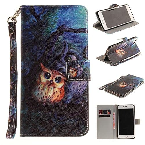 S5 Case Galaxy S5 Wallet Case Galaxy S5 Flip Case,Emily Fashion Vivid Owl Synthetic Leather Portable Flip Wallet Kickstand Case Cover for Samsung Galaxy S5
