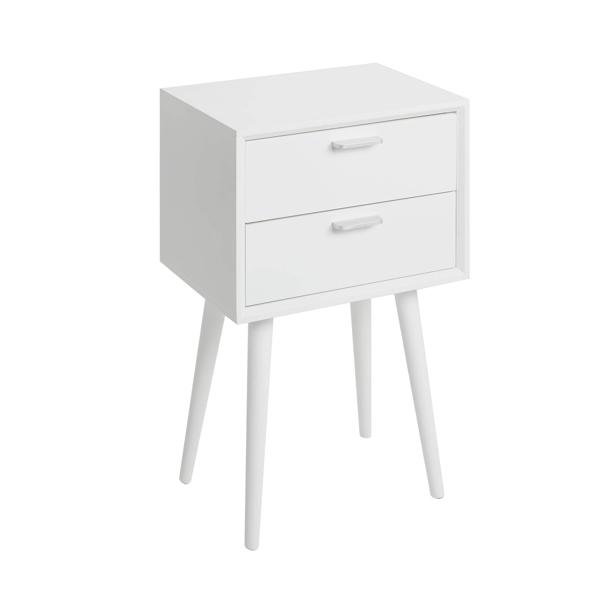 Side Table, 11. 8 L x 15. 75 W x 25 H, White