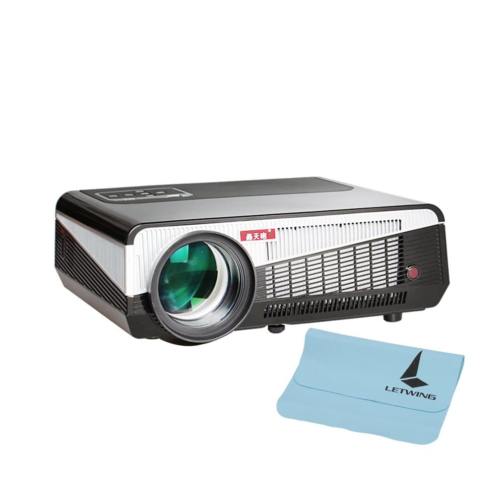 Letwing Digital Portable GP-9 LED Projector 800480 LCD 800 Lumens Home Theater Projector (LED86+(WIFI))