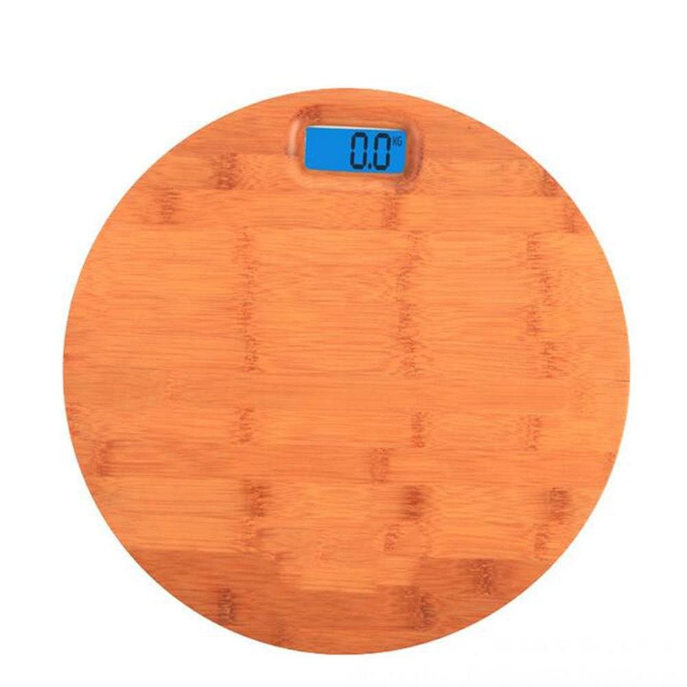 High Precision Digital Bathroom Body Weight Scale,Automatic Start / Stop, 6mm Polished Wood