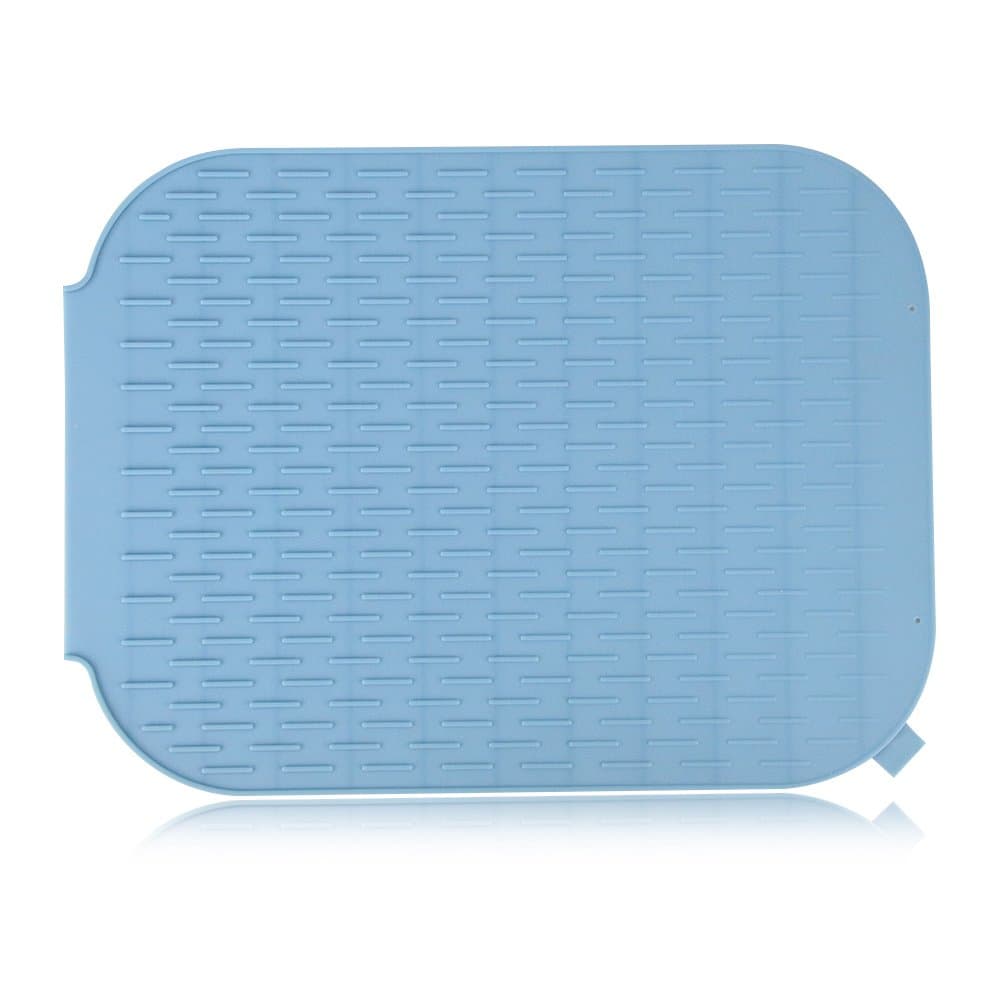 MG Power Silicone Dish Drying Mat Multifunctional, Extra Large Trivet (42.6 x 31.6cm) Resistant to Heat, Placemat non-skid, Draining Mat Antibacterial