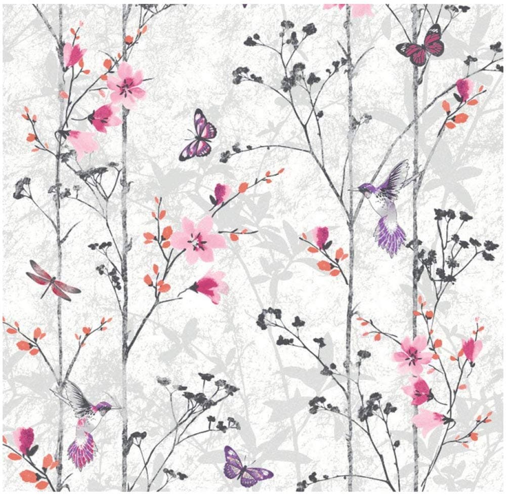 Xcmb Modern Simple 3D Non-Woven Pattern for Tv Background Wallpaper Roll Novelties Eden Wallpaper Rolls - Pink-450Cmx300Cm