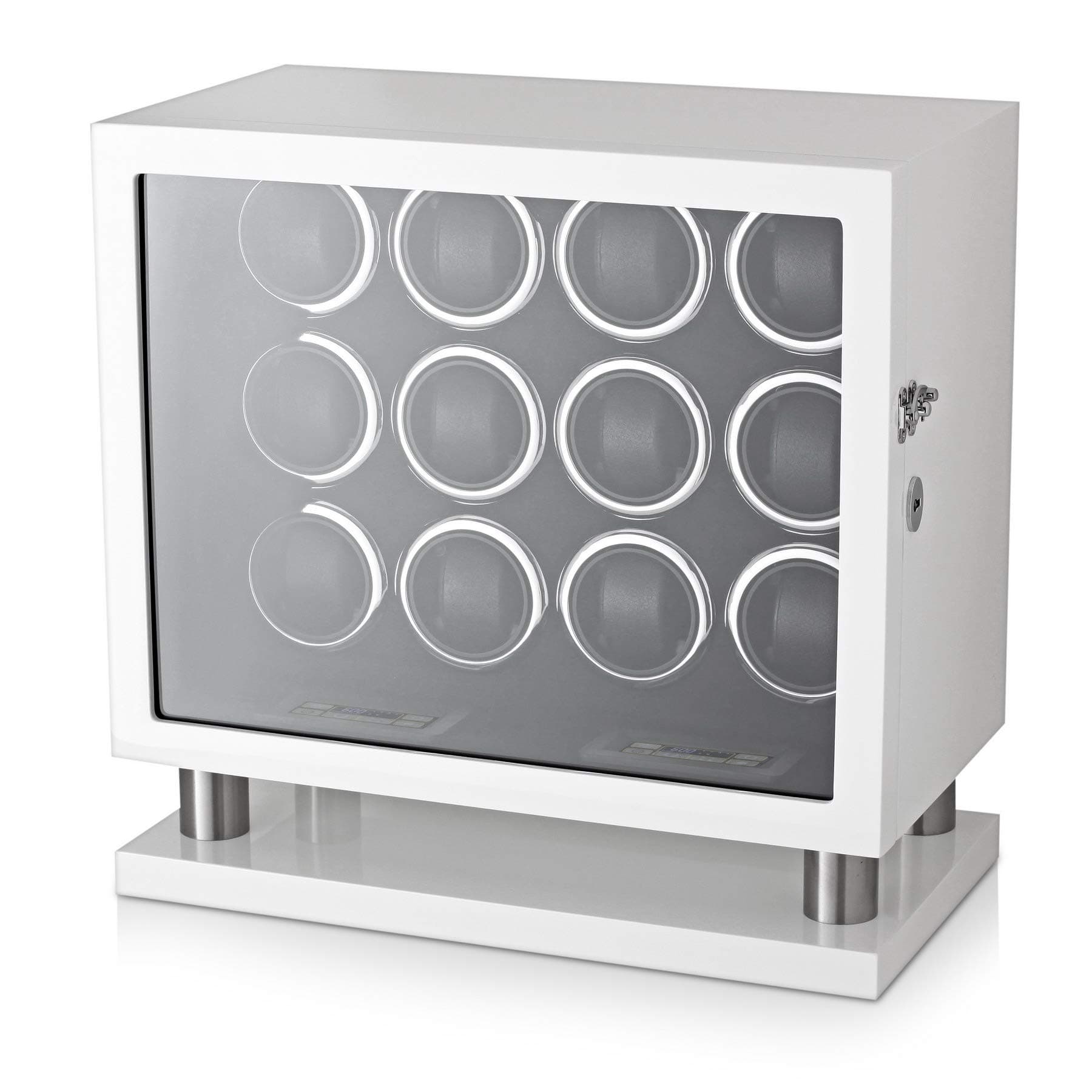 12 Watch Winder for Automatic Watches with LED Backlight and LCD Touchscreen Control