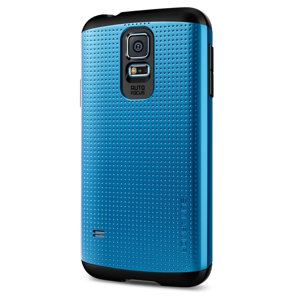 Spigen Slim Armor Designed for Galaxy S5 Case (2014) - Electric Blue