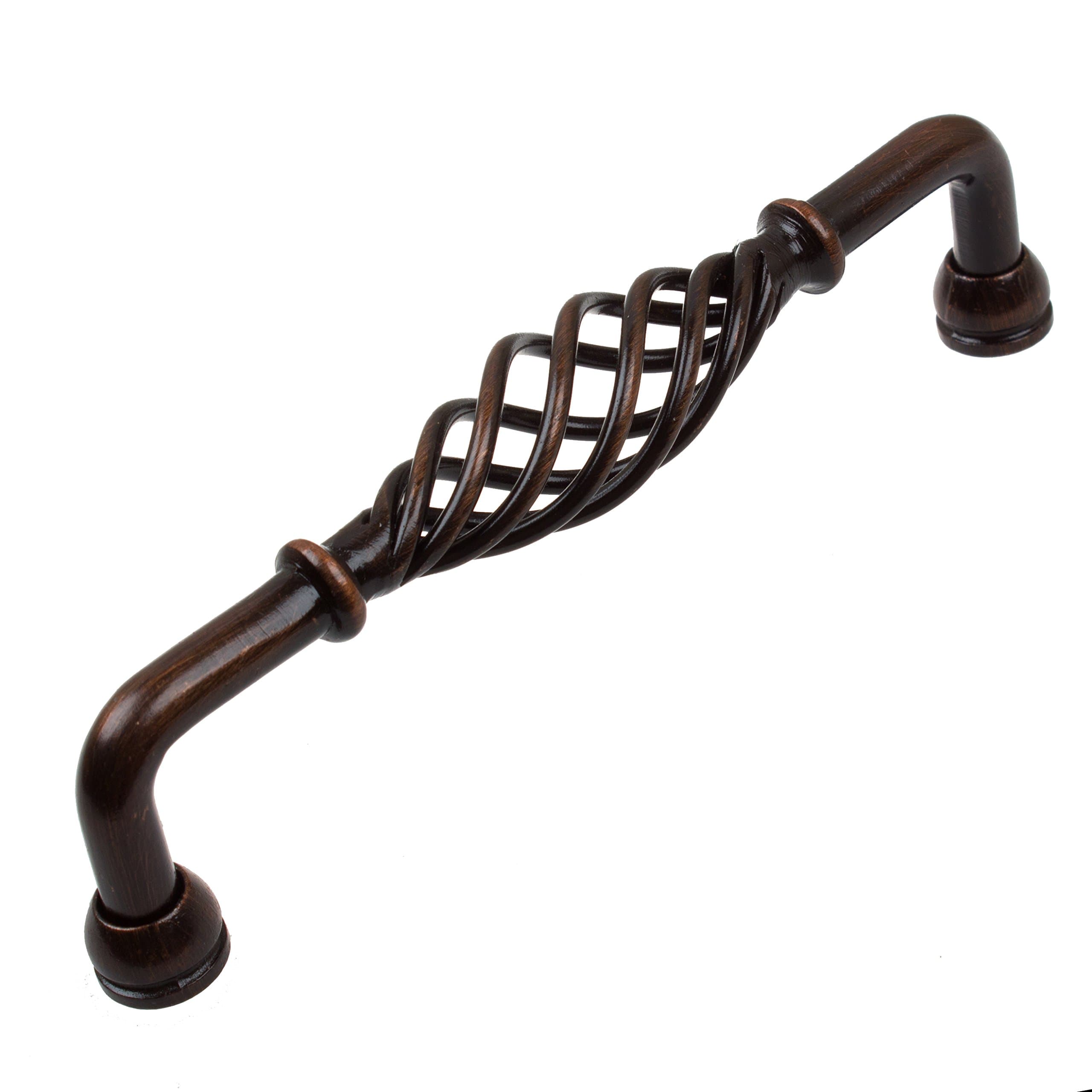 GlideRite Hardware5" CC Fluted Birdcage Cabinet Pulls, Oil Rubbed Bronze 3212-128