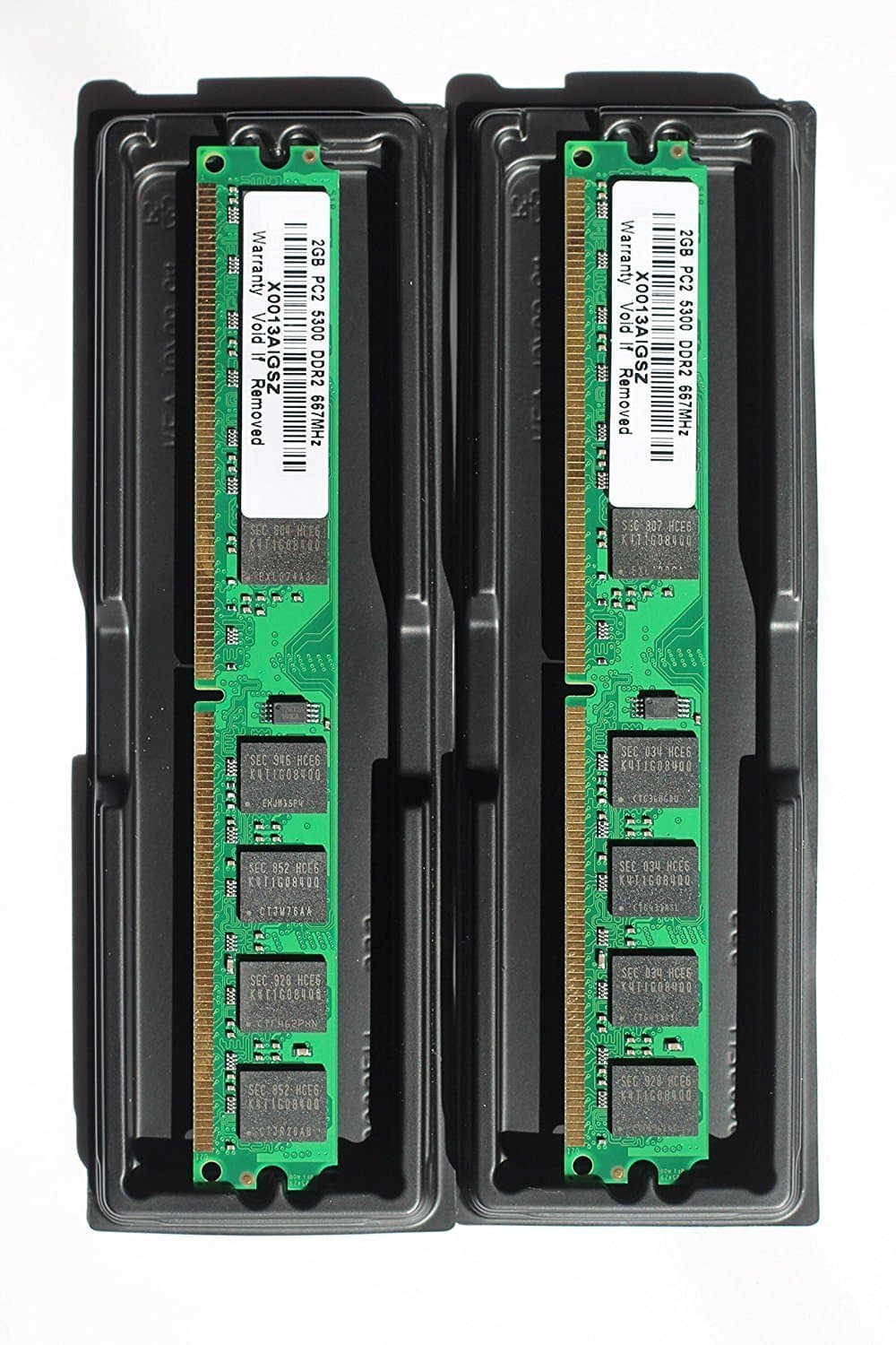 MadFortune 2GB kit (2x1GB) DDR2 PC2-5300 Desktop Memory Modules (240-pin DIMM, 667MHz)
