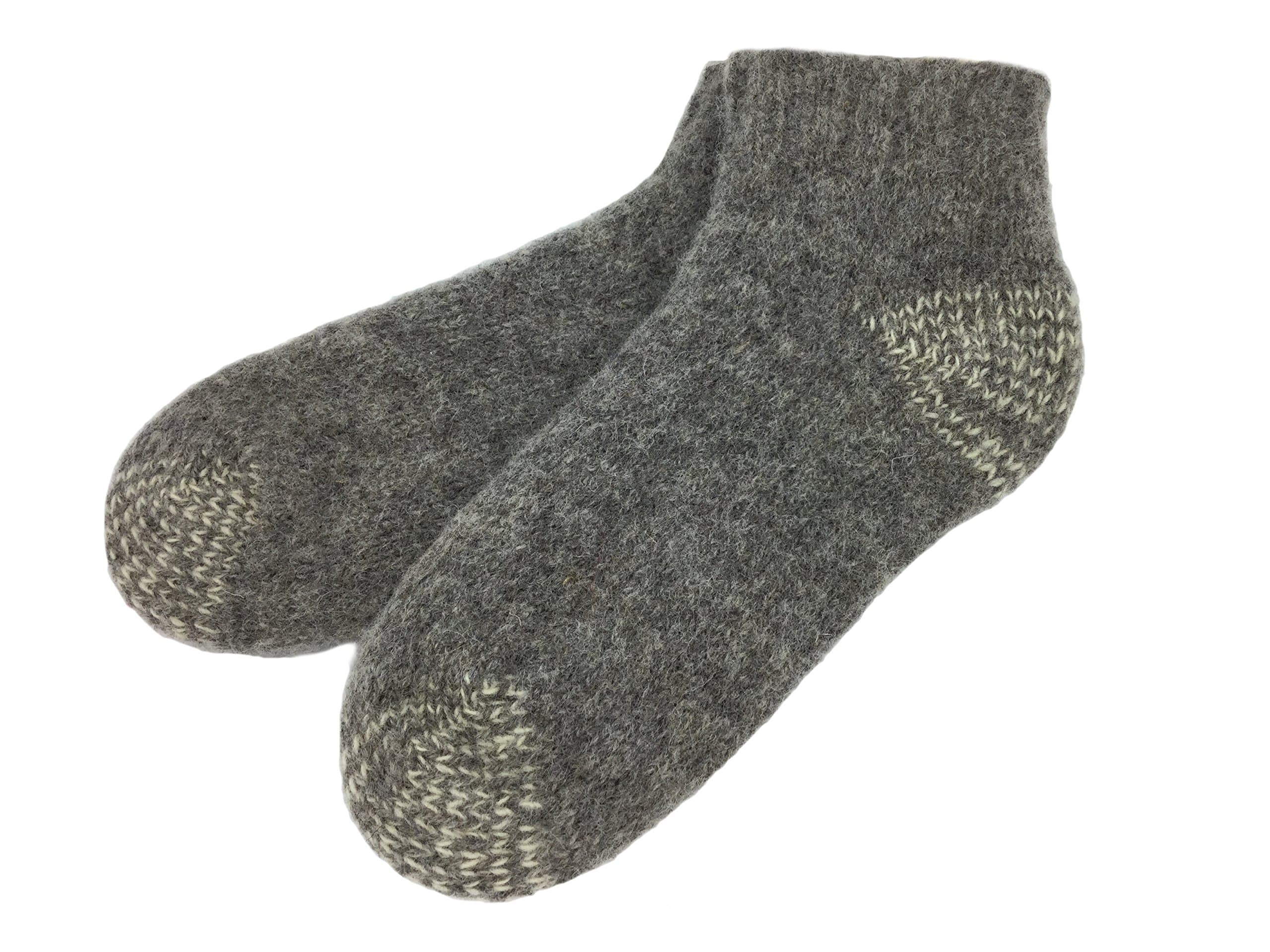 100% Austrian Boiled Wool Low Cut No Show Ankle Sock Footlet