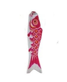 Nylon Koinobori Carp Windsock 12" (Red)