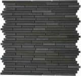 Random Stack Basalt Mosaic Tile 12x12