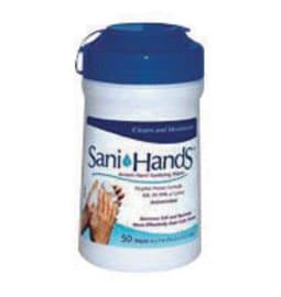 Nice Pak Sani-Hands Instant Hand Sanitizing Wipes 150 Count Canister