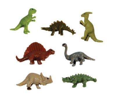 Dinosaur Figures - 10 Tiny Stretchy Mini Dinosaurs