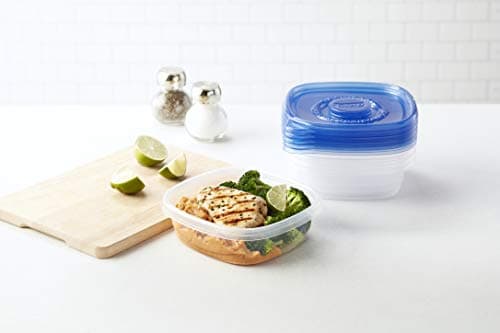 GladWare Entree Containers with Lids, 5-Containers, Medium Square (25 Oz) - 5 Count