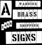 Brass Interlocking Stencils (CH Hanson Series 311) 3" Number Set