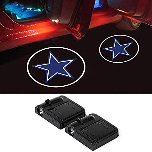 IHEX Autofor Honda Accessory Wireless Car Door LED Projector Light Battery Powered Courtesy Welcome Logo Shadow Ghost Light - (4pcs, Red)