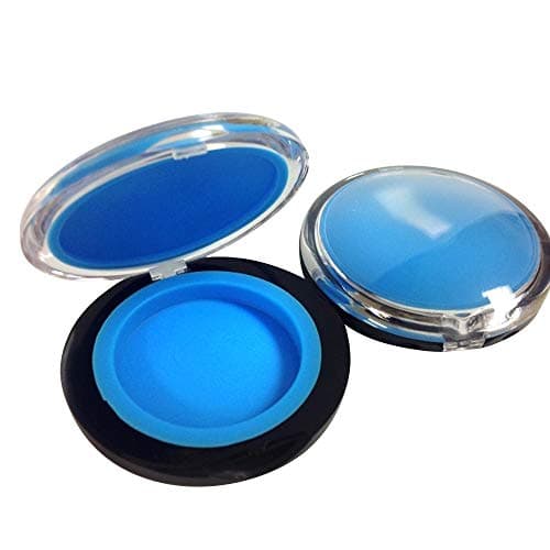 Non-Stick Silicone Wax Dab Concentrate Compact Clamshell Containers 7 ml Multi Use Storage Jars (Blue, 1)