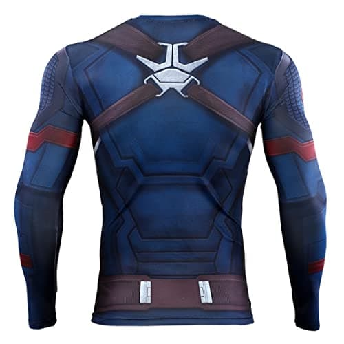 3D Super Hero Close-Fitting Quick-Drying Elastic Sport Cosplay T-Shirt