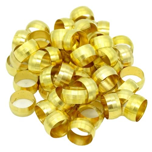 Compression Fitting Ferrule Sleeve, Ferrules Compression Fitting Kit (50pcs 1/2'')