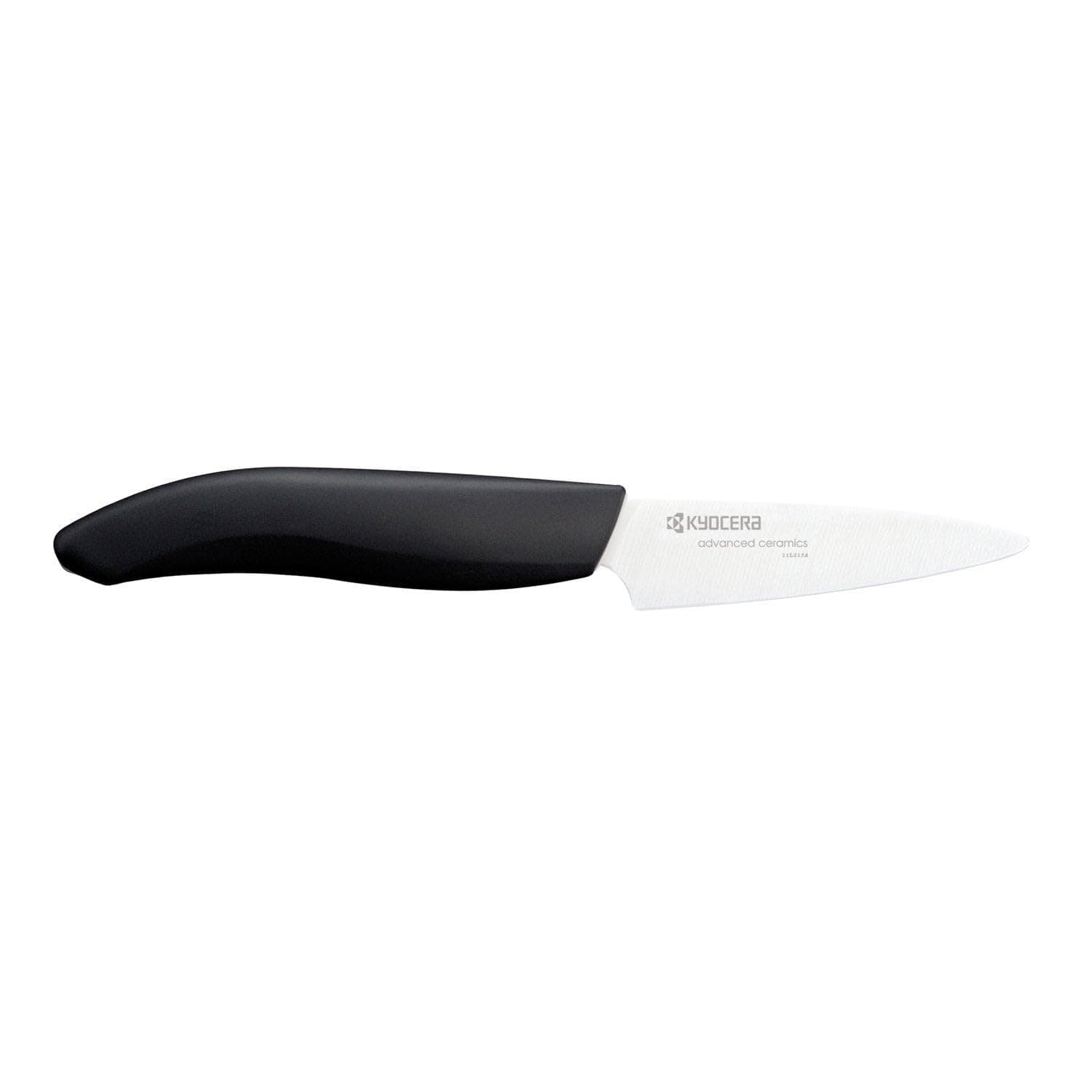 Kyocera Advanced Ceramic Revolution Series 3-inch Paring Knife, Black Handle, White Blade