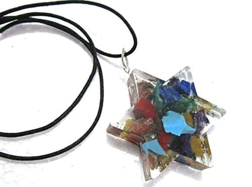 Chakra Orgone Star Pendant Charm - EMF Protection